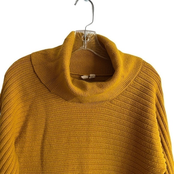 MOTH x ANTHROPOLOGIE Mustard Brenta Cowl Neck Sweater - Picture 4 of 10